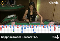 Sapphire Room Baccarat NC