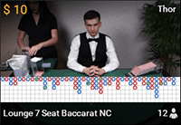 Lounge 7 Seat Baccarat NC