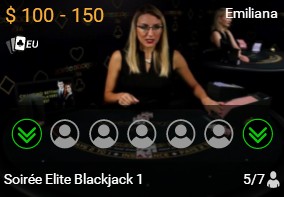 Soiree Elite Blackjack