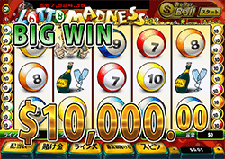 Lotto Madness で 大勝利　賞金 10,000.00ドル 獲得！