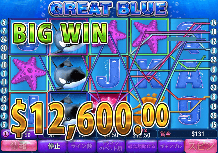 Great Blue で 勝利　賞金12,600.00ドル 獲得！　