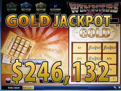 WINNERS Clubで GOLD ジャックポット 賞金246,132.80ドル！