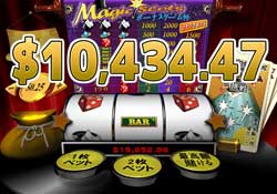 Magic Slotsでジャックポット賞金10,434.47ドル獲得！