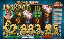 Streak of LuckでJACKPOT賞金2,883.85ドル獲得！