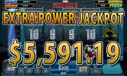 Iron Man 3でエクストラ パワー ジャックポット 賞金5,591.19ドル獲得!