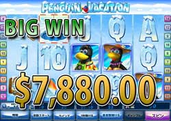 Penguin VacationとDolphin Reefで大勝利 合計賞金7,880.00ドル獲得！