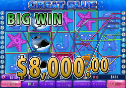 Great Blueで大勝利 賞金8,000.00ドル獲得！