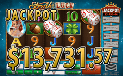 Streak of Luckでジャックポット 合計賞金13,731.57ドル獲得！
