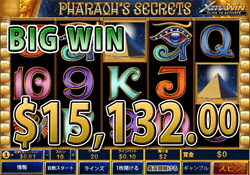 Pharaoh's Secretsで大勝利 賞金15,132.00ドル獲得！