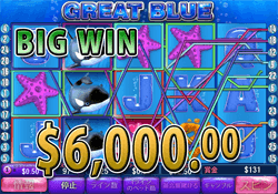 Great Blueで大勝利 賞金6,000.00ドル獲得！