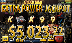 Spider-Manでエクストラパワージャックポット 賞金5,032.22ドル獲得！