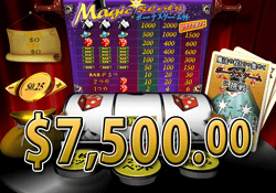 Magic Slotsで大勝利 賞金7,500.00ドル獲得！ 