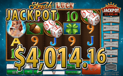 Streak of Luckでジャックポット 賞金4,014.16ドル獲得！