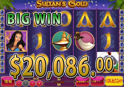 Sultan's Goldで大勝利 賞金20,086.00ドル獲得！ 