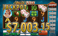 Streak of Luck でジャックポット　賞金 7,003.15ドル 獲得！