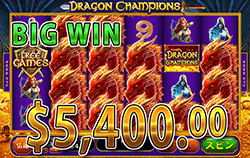 Dragon Champions で 大勝利　賞金5,400.00ドル 獲得！