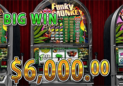 Funky Monkey で大勝利　賞金6,000.00ドル 獲得！