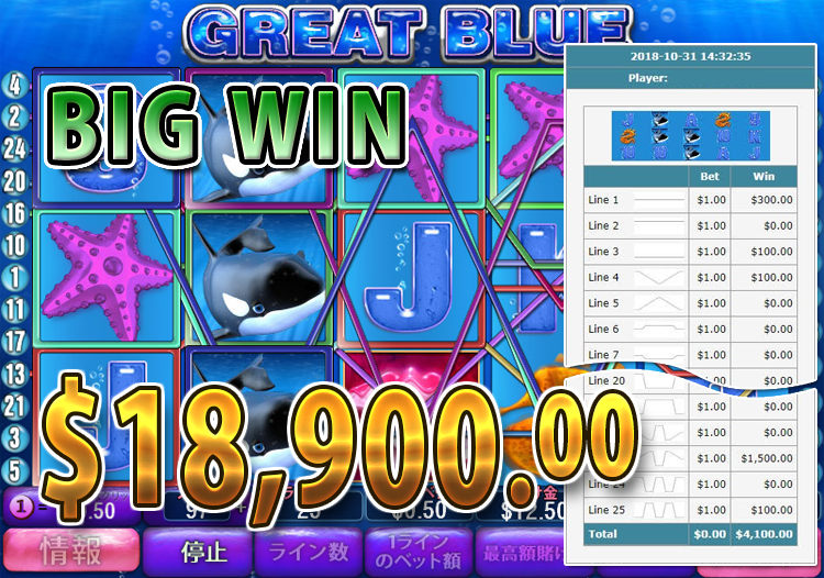 Great Bluer 大勝利　賞金18,900ドル 獲得！