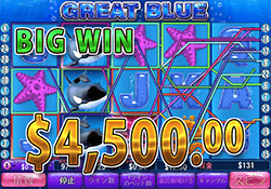 Great Blue で 大勝利　賞金4,500.00ドル 獲得！